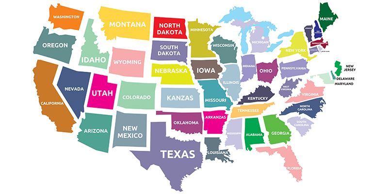 USA map | best states to invest in real estate